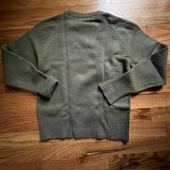 Vintage Murray Bros. XS-Small cashmere pullover Mossy Green sweater, Scotland - Picture 5 of 7